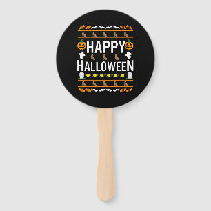 Éventail Amoureux des chiens Happy Halloween Chocolate La
