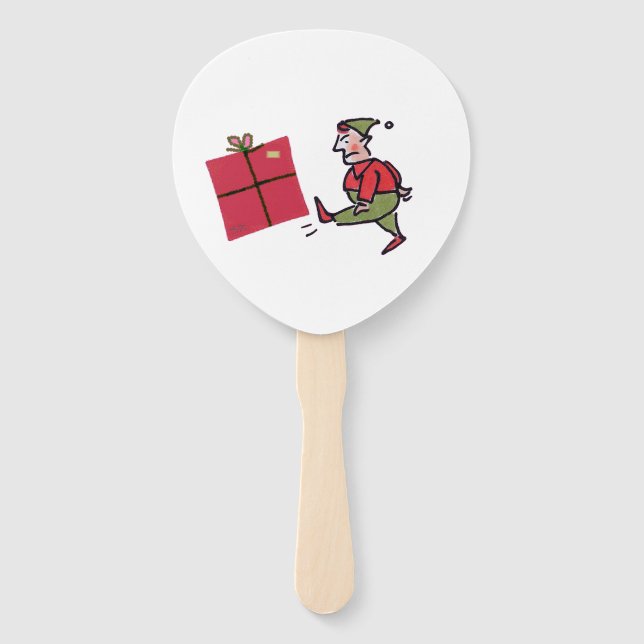 Éventail Angry Elf paddle hand fans (Devant)