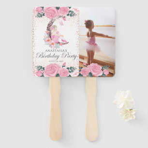 Éventail Anniversaire Ballerina Moon Pastel Parties scintil