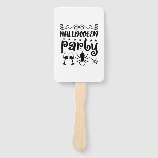 Éventail Anniversaire de la fête d'Halloween (Devant)