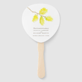 Éventail Aquarelle jaune catamaran fans du programme de mar