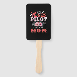 Éventail Art Mère   Mon Pilote Préféré M'Appelle Maman Noël