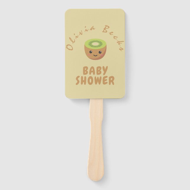 Éventail Baby shower de Little Cutie Kiwi (Devant)