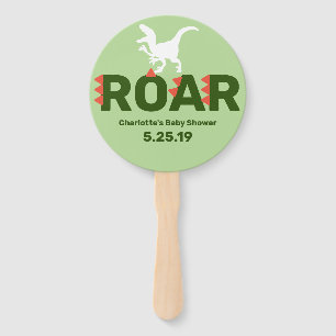 Éventail Baby shower Dinosaur Rote