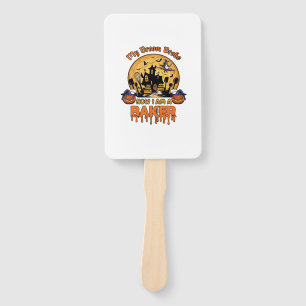 Éventail Balai Brisé Pâtissier Halloween Sorcière Chef Citr