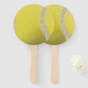 Éventail Balle de Tennis Jaune moderne