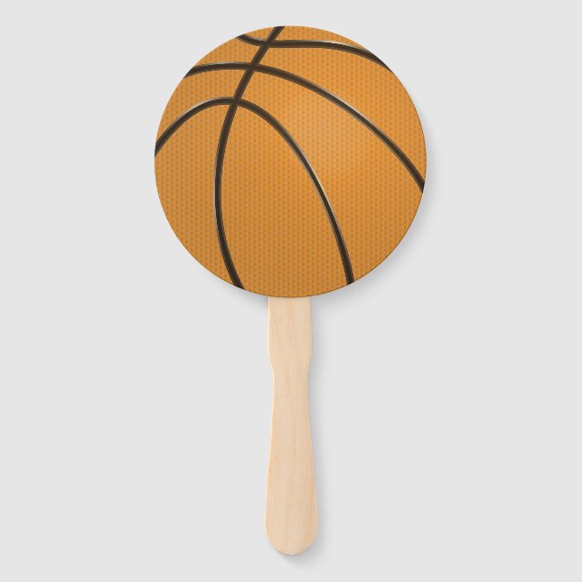 Éventail Basket-ball sportif stylisé (Devant)