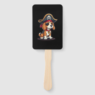 Éventail Beagle Costume de pirate Jolly roger Drapeau Croix
