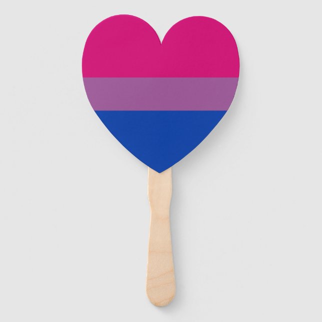Éventail Bisexual pride (Dos)