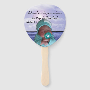 Éventail Blessed sont la pure au coeur