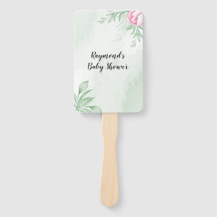 Éventail Boho Aquarelle Eucalyptus ​ baby shower