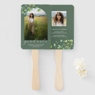 Éventail Boho Arch Ivy, Sage Green Graduation