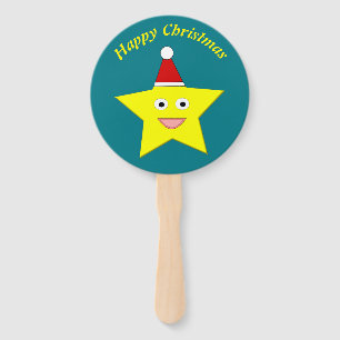 Éventail Bonne petite étoile de Noël personnalisée