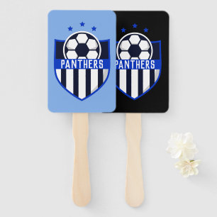 Éventail Bouclier de football personnalisé avec nom d'équip