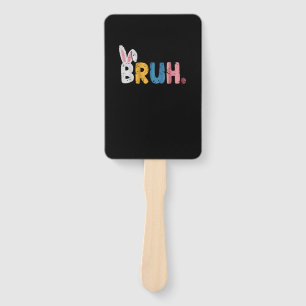Éventail Bruh Bunny Pâques mignonne mème pour les enfants
