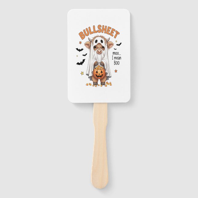 Éventail Bullsheet Highland Cow Funny Ghost (Devant)