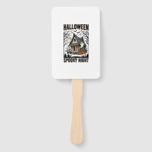 Éventail Cabine ensorcelée d'Halloween Nuit effrayante Art 