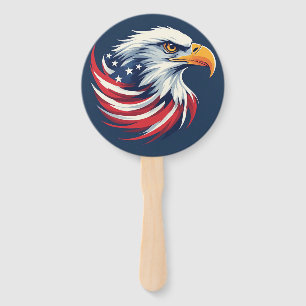 Éventail Cadeau Aigle américain pour lui – Œuvre d'art patr