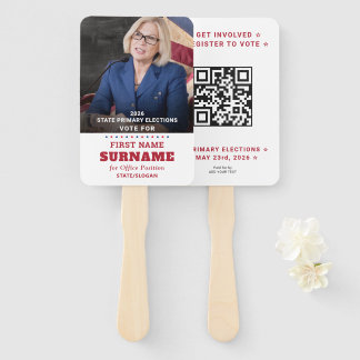 Éventail Campagne du Parti Républicain QR personnalisé & Ph