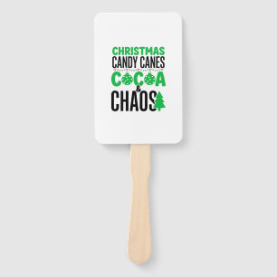 Éventail Canne à sucre de Noël Design Chaos Cocoa