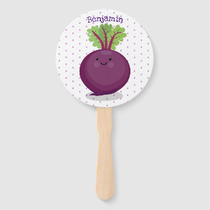 Éventail Caricature de la cuisine à la racine de betterave