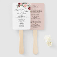 Cérémonie de Mariage floral simple Burgundy Blush
