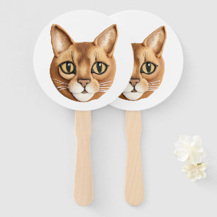 Éventail Chat Abyssin Inspiré 3D