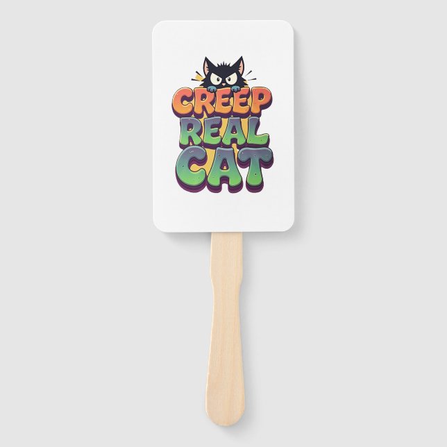 Éventail Chat Cree Véritable (Devant)
