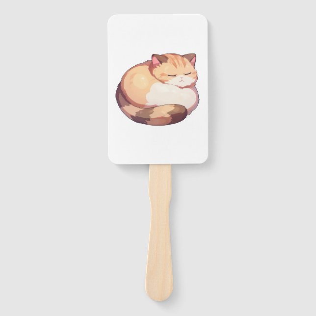 Éventail Chat Munchkin mignon couchage classique T-shirt (Devant)