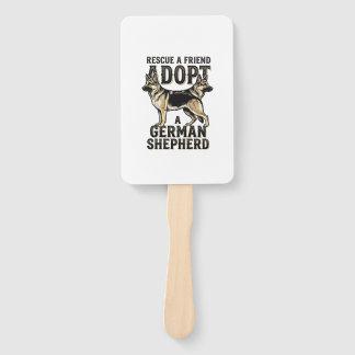 Éventail Chemise d'adoption de Berger Allemand Chien de Sau