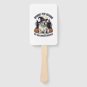 Éventail Chemise de Bulldog Halloween Chien Sorcière Mignon