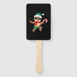 Éventail Chemise de Noël Paresseux Elfe Bonbon Poivre de Me