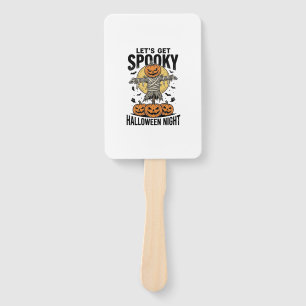 Éventail Chemise Épouvantail Citrouille Graphique Halloween