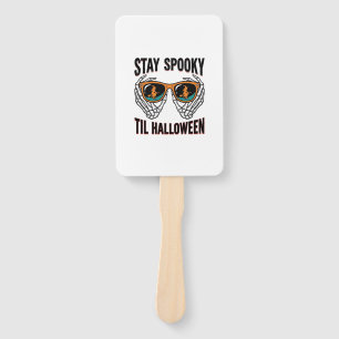 Éventail Chemise Halloween squelette avec lunettes de sorci