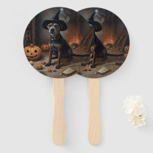 Éventail Chesapeake Bay Terrier Citrouille Halloween effray