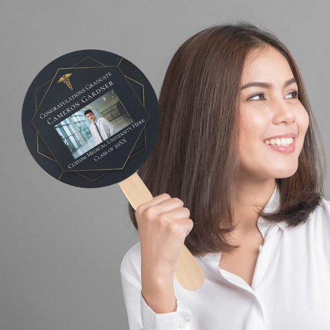 Éventail Chic Médicale School Photo Graduation Party (Créateur téléchargé)