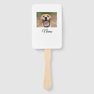 Éventail Chien chat photo ajouter le nom de l'animal de com