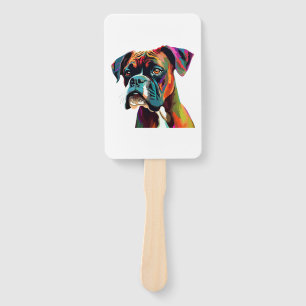 Éventail Chien de boîte coloré