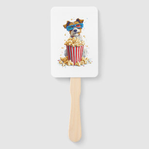Éventail Chien de soirée cinéma Popcorn Pup