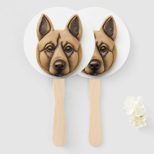 Éventail Chien Malinois Belge Inspiré 3D