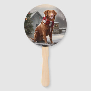 Éventail Chien Nova Scotia Duck Tolling Retriever dans la n