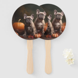 Éventail Chiots Bouledogue Français Délice d'Automne Citrou