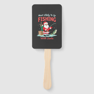 Éventail Christmas Merry Christmas For Gift Fishing Santa (