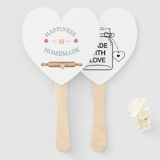 Éventail Citation de bonheur mignon fait maison