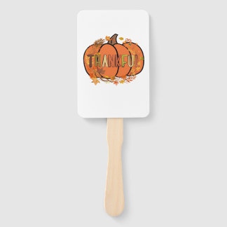 Éventail Citrouille Reconnaissante T-Shirt de Thanksgiving
