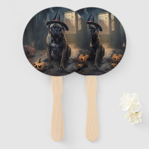 Éventail Citrouilles Bullmastiff Halloween Épouvantables