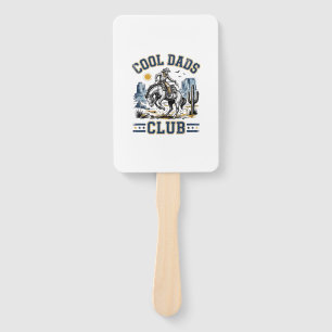 Éventail Club des papas cool design de chemise Western Cowb