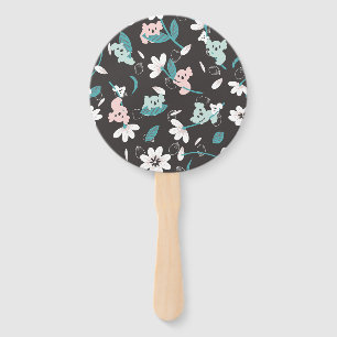 Éventail Coloré Koala Motif mignon animal et floral