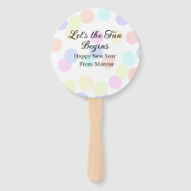 Colorful polka dots let's the fun begins new year