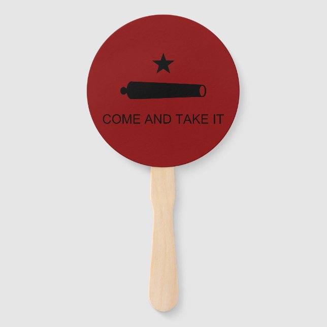 Éventail Come & Take It ! Flag de Texas State (Devant)